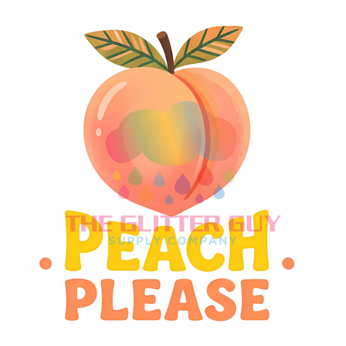 Printed Decal - Peach Please
