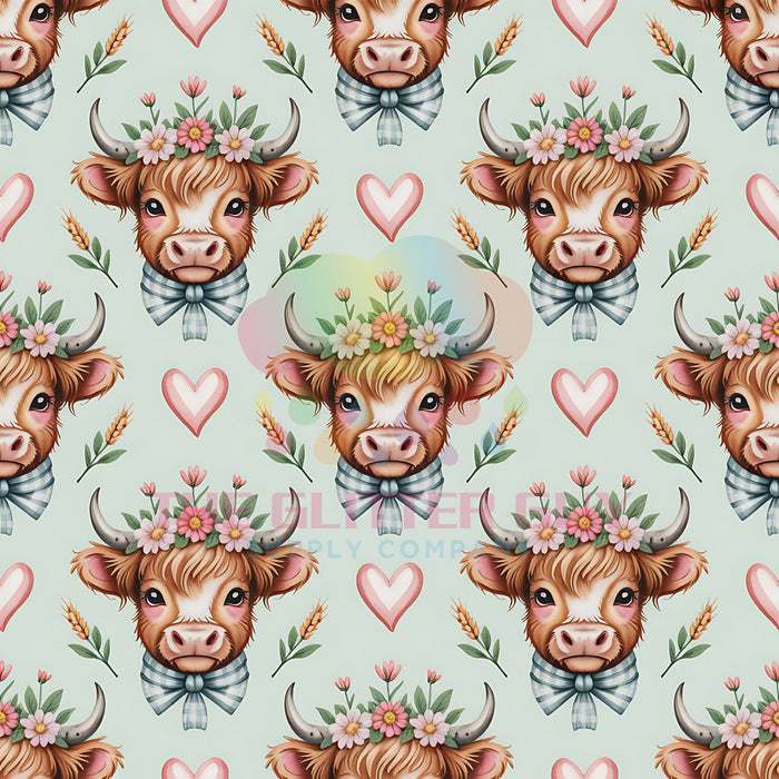 Printed Vinyl -  Petals & Pastures