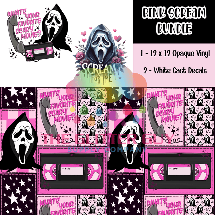 Pink Scream - Printed Vinyl Bundle