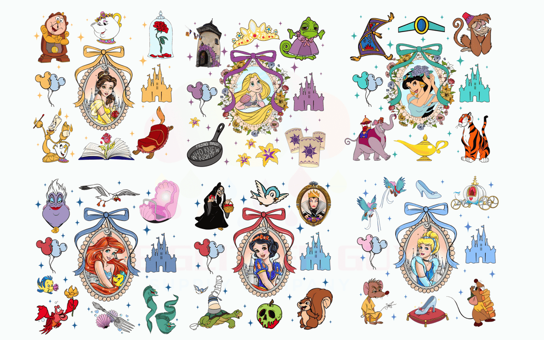 Princess Frames - Premade Gang Sheet