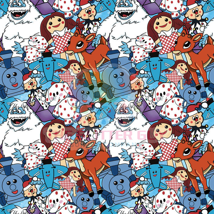 Printed Vinyl - Rudolph Crew Blue 227