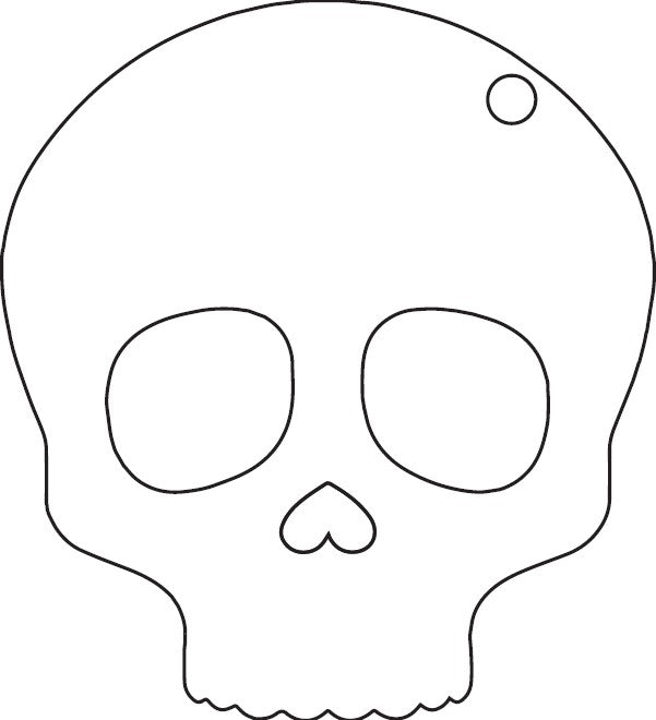 Skull Keychain SVG