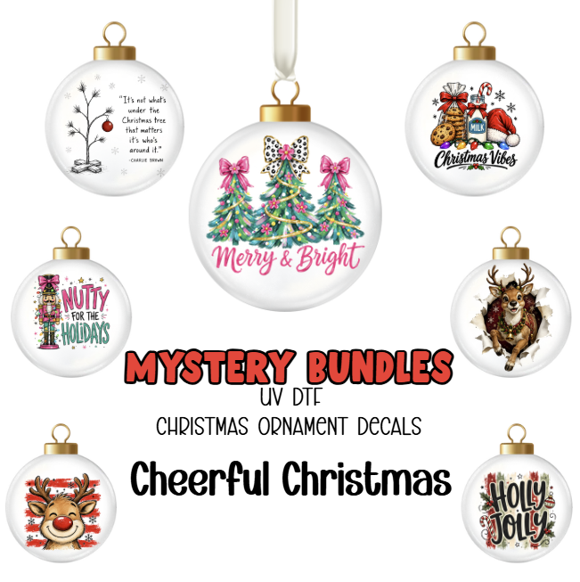 Mystery Ornament Decal Bundles - Cheerful Christmas
