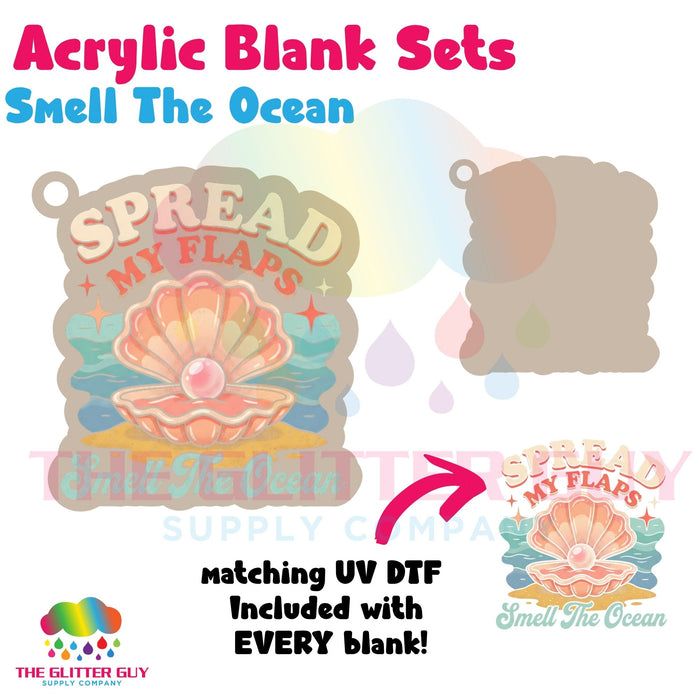 Acrylic Blank & Keychain Kit - Smell The Ocean - ADULT