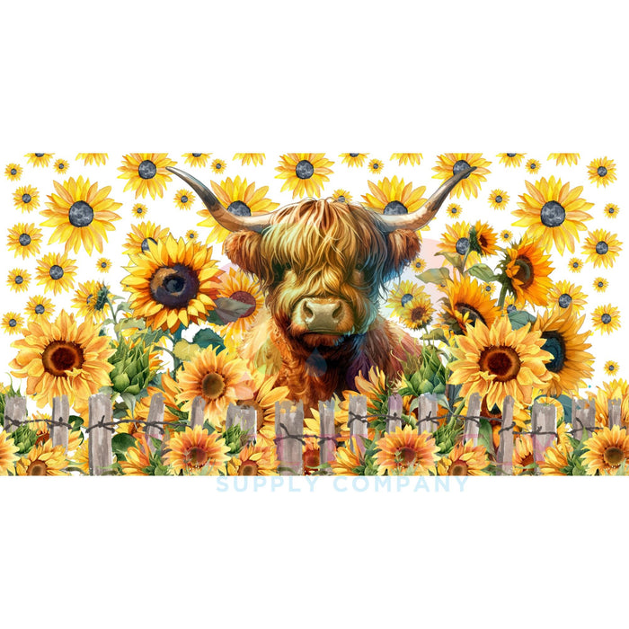 Libbey Can Wrap 16oz -  Ink Transfers | Summer Meadow Moo