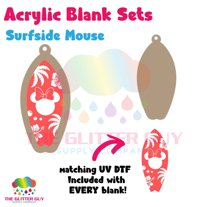 Acrylic Blank & Keychain Kit - Surfside Mouse