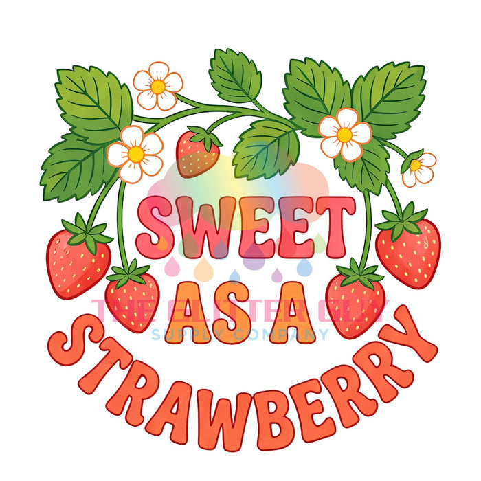 Printed Decal - Sweet Strawberry