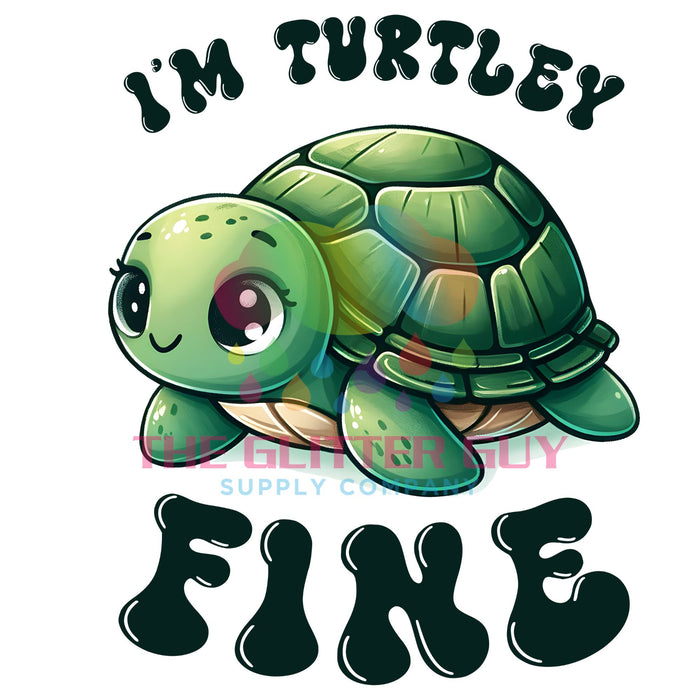 Printed Decal - Turtley Fine
