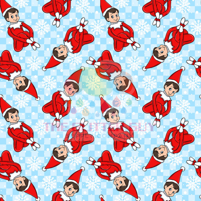Printed Vinyl - Watching Elf Blue 284