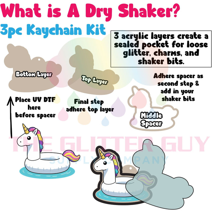 Acrylic Blank & Keychain Kit - Uni Float