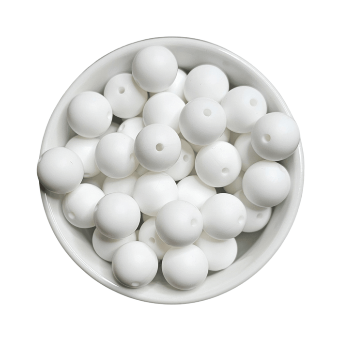 15mm Silicone Round Beads – 10 Pack