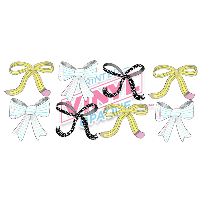 Libbey Can Wrap 16oz - Ink Transfers | School Bows