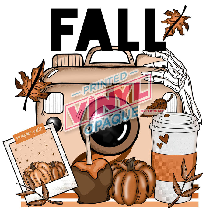 Printed Decal - Fall Camera