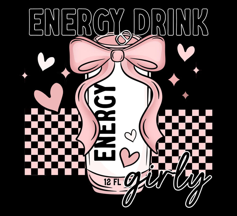 Printed Decal - Energy Drink Girlie