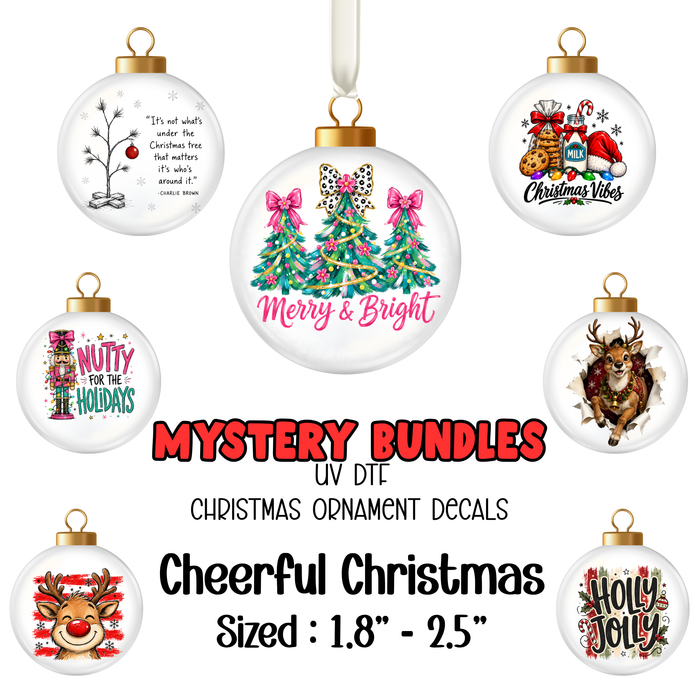 Mystery Ornament Decal Bundles - Cheerful Christmas