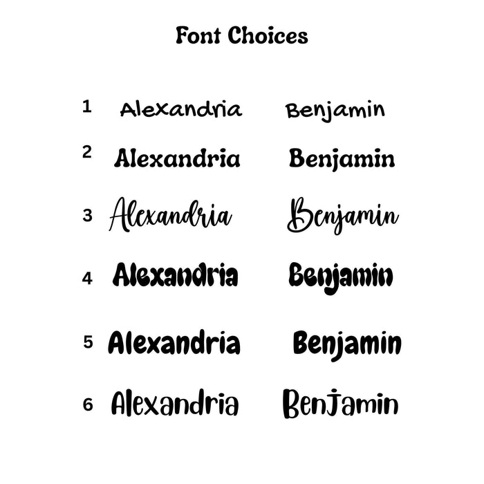 Custom Name Labels | from The Glitter Guy
