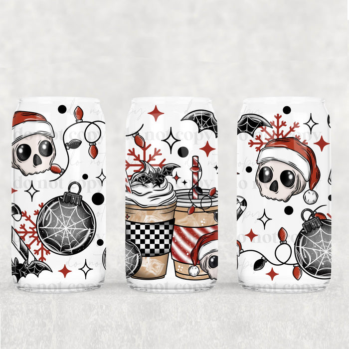 Libbey Can Wrap 16oz -  Ink Transfers | Spooky Holiday Drinks