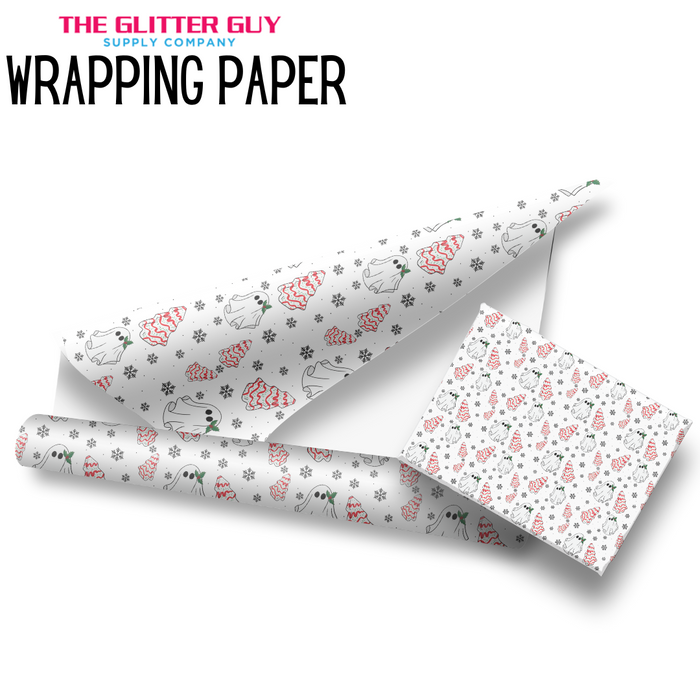 Wrapping Paper - Ghostie Tree Cakes