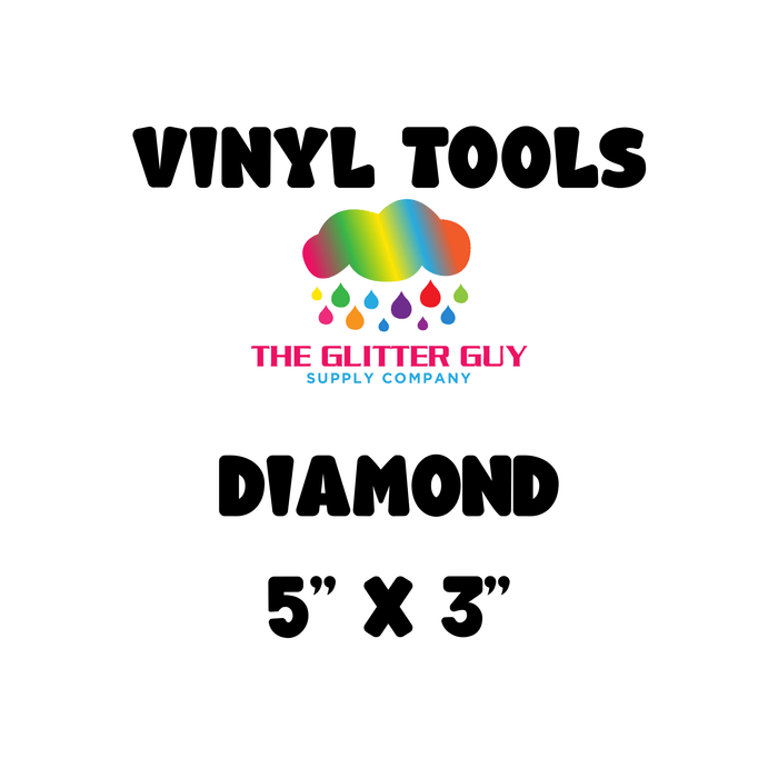 Diamond - Multiple Size Vinyl Cutting Template | from The Glitter Guy