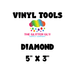 Diamond - Multiple Size Vinyl Cutting Template | from The Glitter Guy