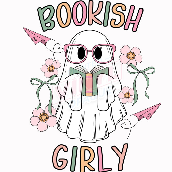 Printed Decal - Bookish Girly Ghost