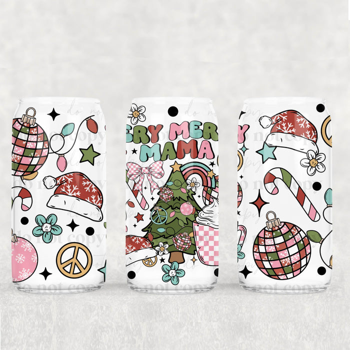 Libbey Can Wrap 16oz -  Ink Transfers | Merry Mama