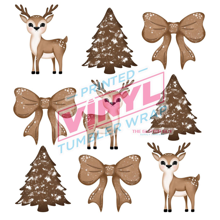 Printed Decal -  Deer Grid