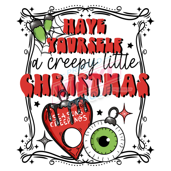 Printed Decal - Creepy Little Christmas