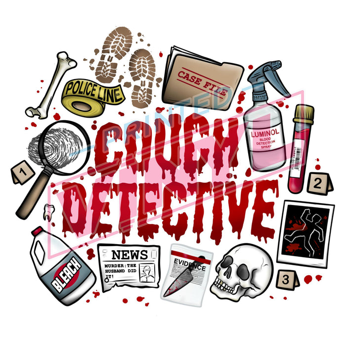 Printed Decal - Couch Detective