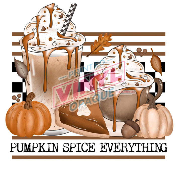 Printed Decal - Pumpkin Spice Everything