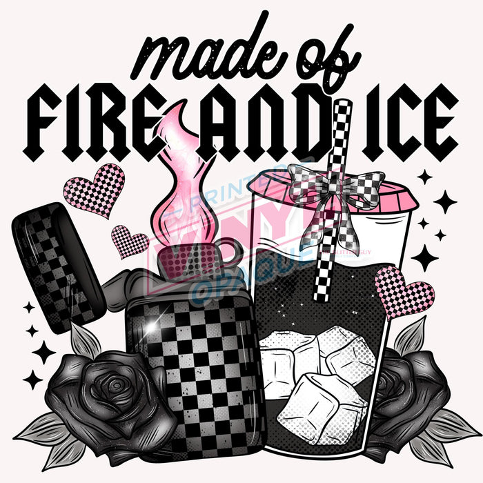Printed Decal - Fire & Ice