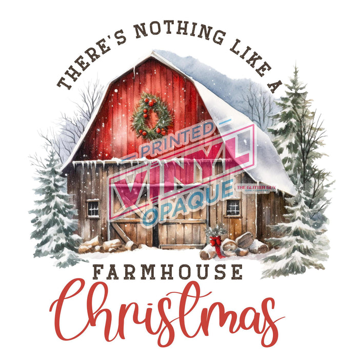 Printed Decal - Farmhouse Christmas