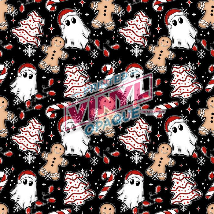 Printed Vinyl - Santa Ghostie