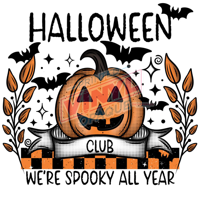 Printed Decal - Halloween Club