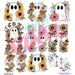 Ghosties One | Premade Gang Sheet | Gang Sheet from The Glitter Guy
