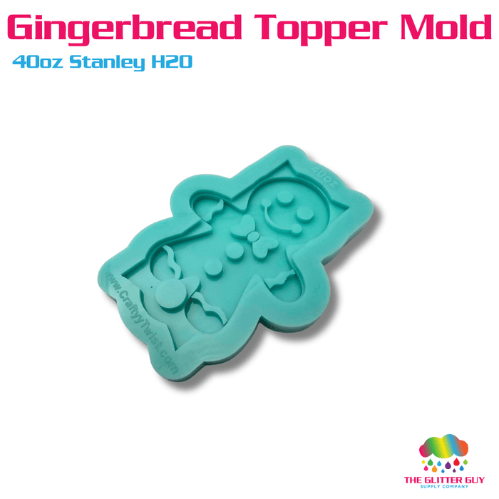Gingerbread 40oz Stanley Topper Silicone Mold - By CraftyyTwist | Accessory from The Glitter Guy