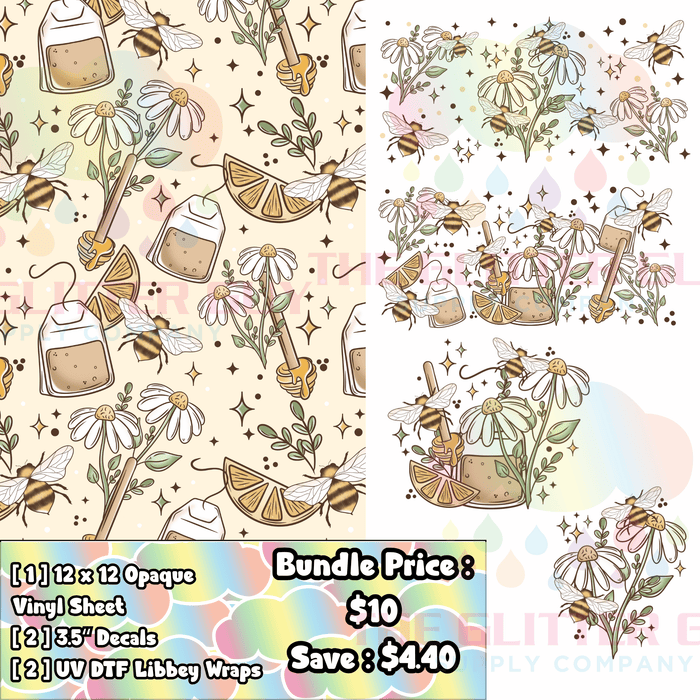 Honey Tea - Printed Vinyl Bundle | Printed Vinyl from The Glitter Guy