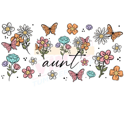 Libbey Can Wrap 16oz - Ink Transfers | Aunt | from The Glitter Guy