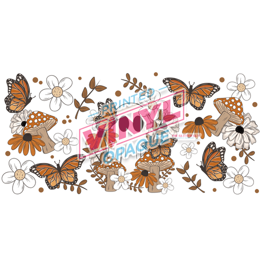 Libbey Can Wrap 16oz - Ink Transfers | Cottagecore Ghost | from The Glitter Guy
