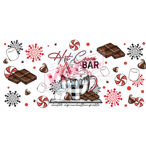 Libbey Can Wrap 16oz - Ink Transfers | Hot Cocoa Bar | from The Glitter Guy