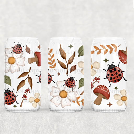 Libbey Can Wrap 16oz - Ink Transfers | Ladybug | from The Glitter Guy