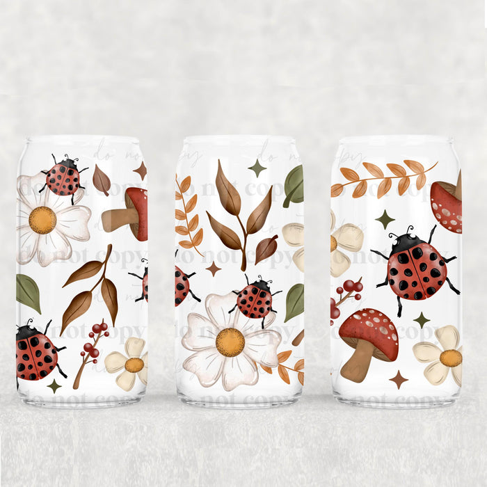 Libbey Can Wrap 16oz - Ink Transfers | Ladybug | from The Glitter Guy