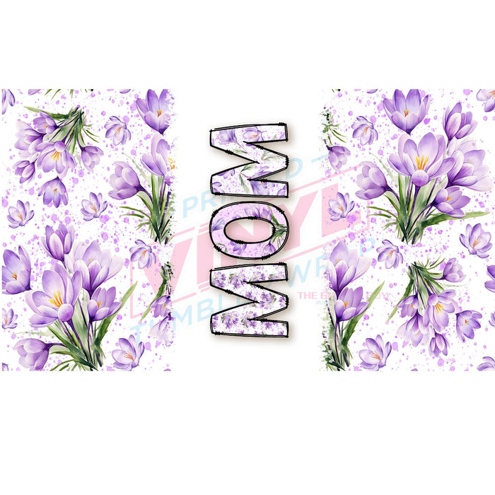Libbey Can Wrap 16oz - Ink Transfers | Mom Floral | from The Glitter Guy
