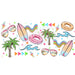 Libbey Can Wrap 16oz - Ink Transfers | Neon Summer | UVDTF from The Glitter Guy