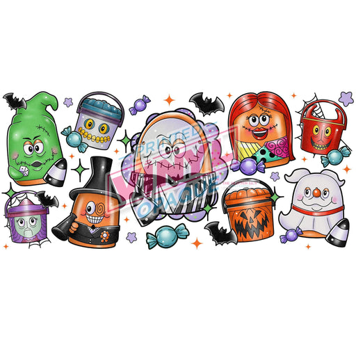Libbey Can Wrap 16oz - Ink Transfers | Nightmare Nugs | from The Glitter Guy