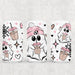 Libbey Can Wrap 16oz - Ink Transfers | Pink Winter Ghostie | from The Glitter Guy