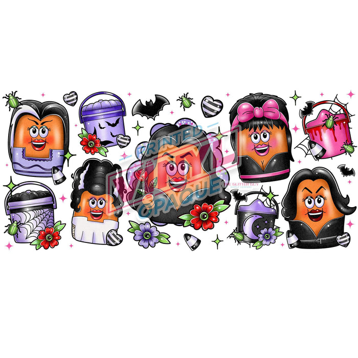 Libbey Can Wrap 16oz - Ink Transfers | Spooky Girl Nugs | from The Glitter Guy