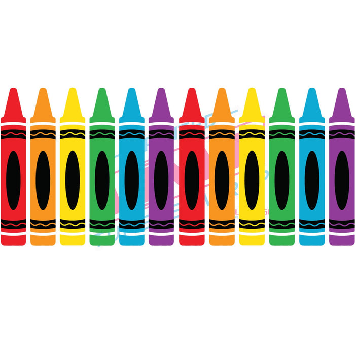 Libbey Can Wrap 16oz - Ink Transfers |Standing Crayons | from The Glitter Guy