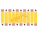 Libbey Can Wrap 16oz - Ink Transfers |Standing Pencils | from The Glitter Guy