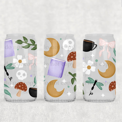 Libbey Can Wrap 16oz - UV DTF Ink Transfers | Cottagecore | from The Glitter Guy